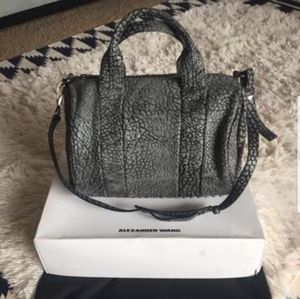 Alexander Wang Rocco in Pebbled with Black Nickel